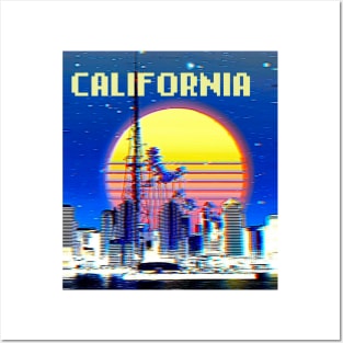 California 90s retro shirt Posters and Art